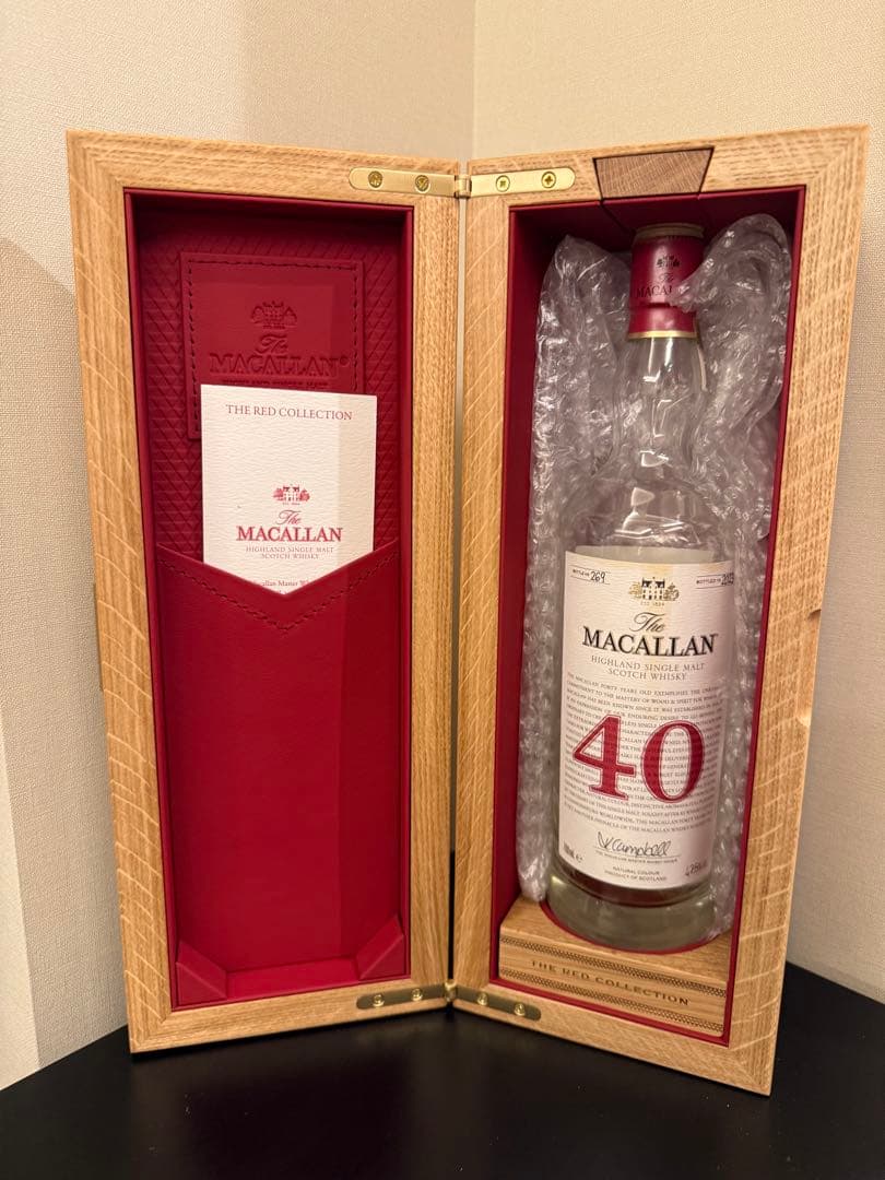 THE MACALLAN 40年 700ml 空瓶 1本 化粧箱1個 THE MACALLAN 40年 700ml 空瓶 1本 化粧箱1個THE MACALLAN 40