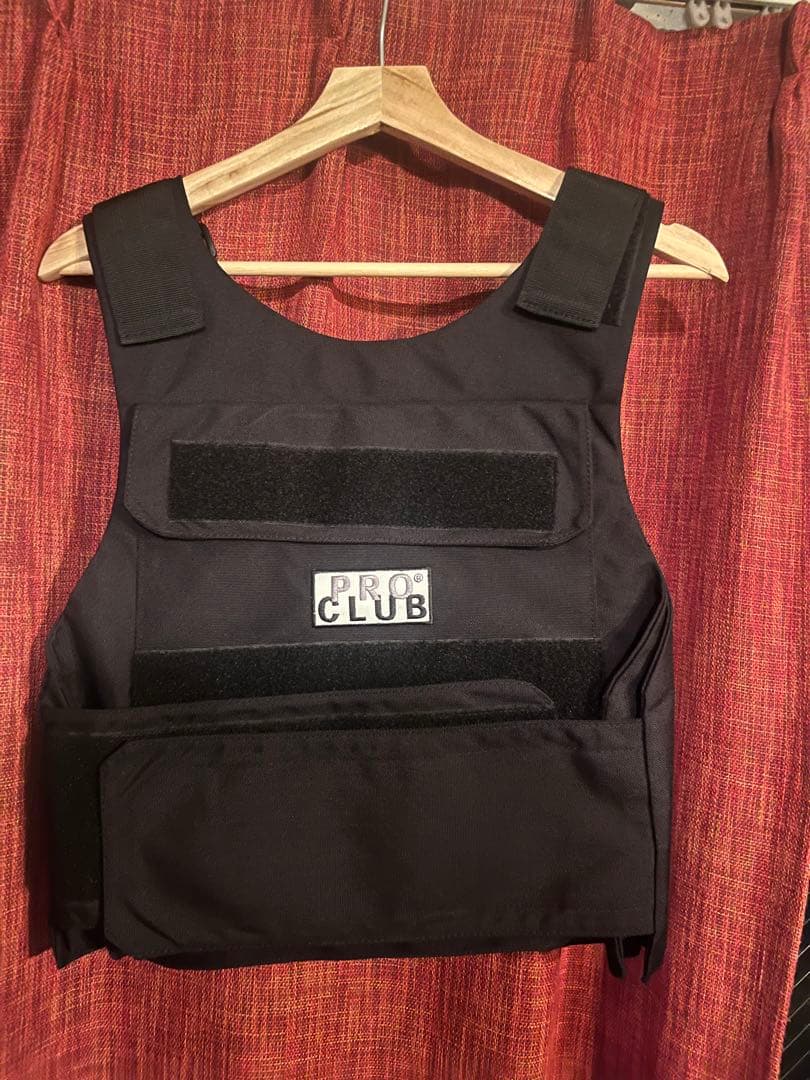 eyden着用 PRO CLUB 黒 ベスト 防弾チョッキ eydenも着用プロクラブベスト