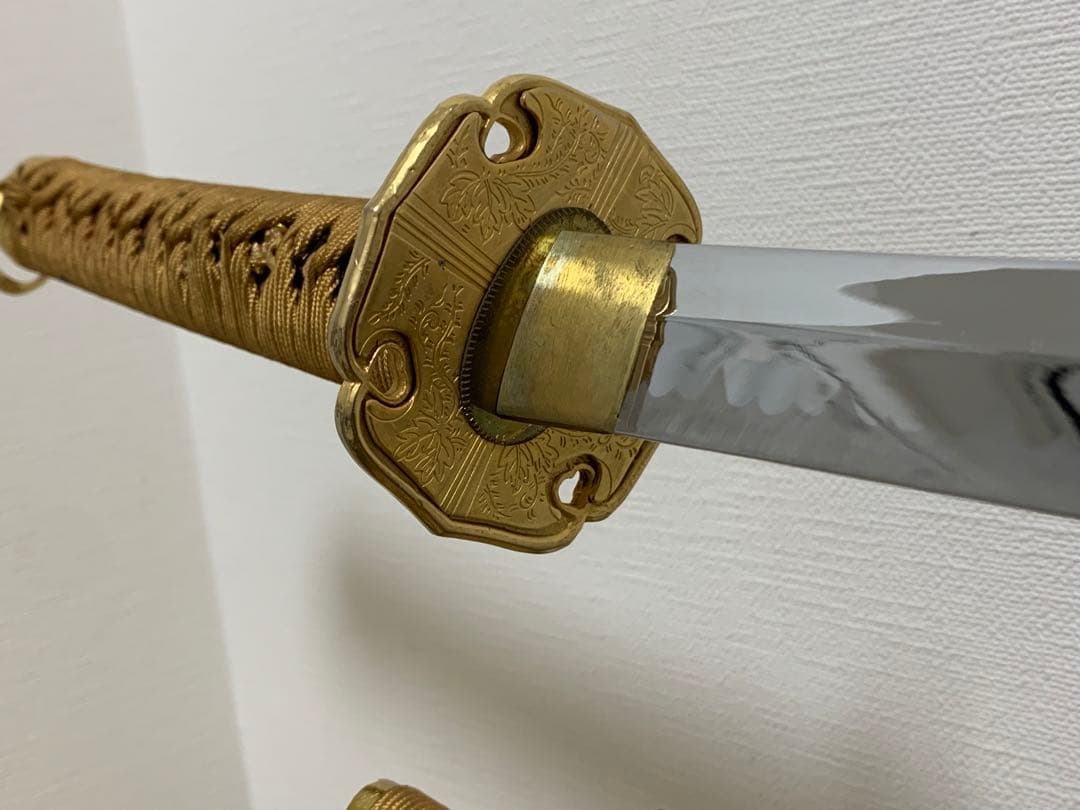 【特選模造刀/金彩黄金拵】日本刀 太刀 とんでもなく美しい拵 儀礼 儀式 威光