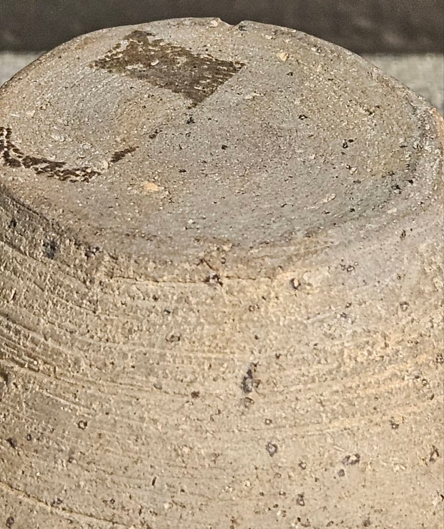 名品❗古代陶器　自然釉灰釉　新羅　 新羅土器　花入　徳利　 茶道具酒器