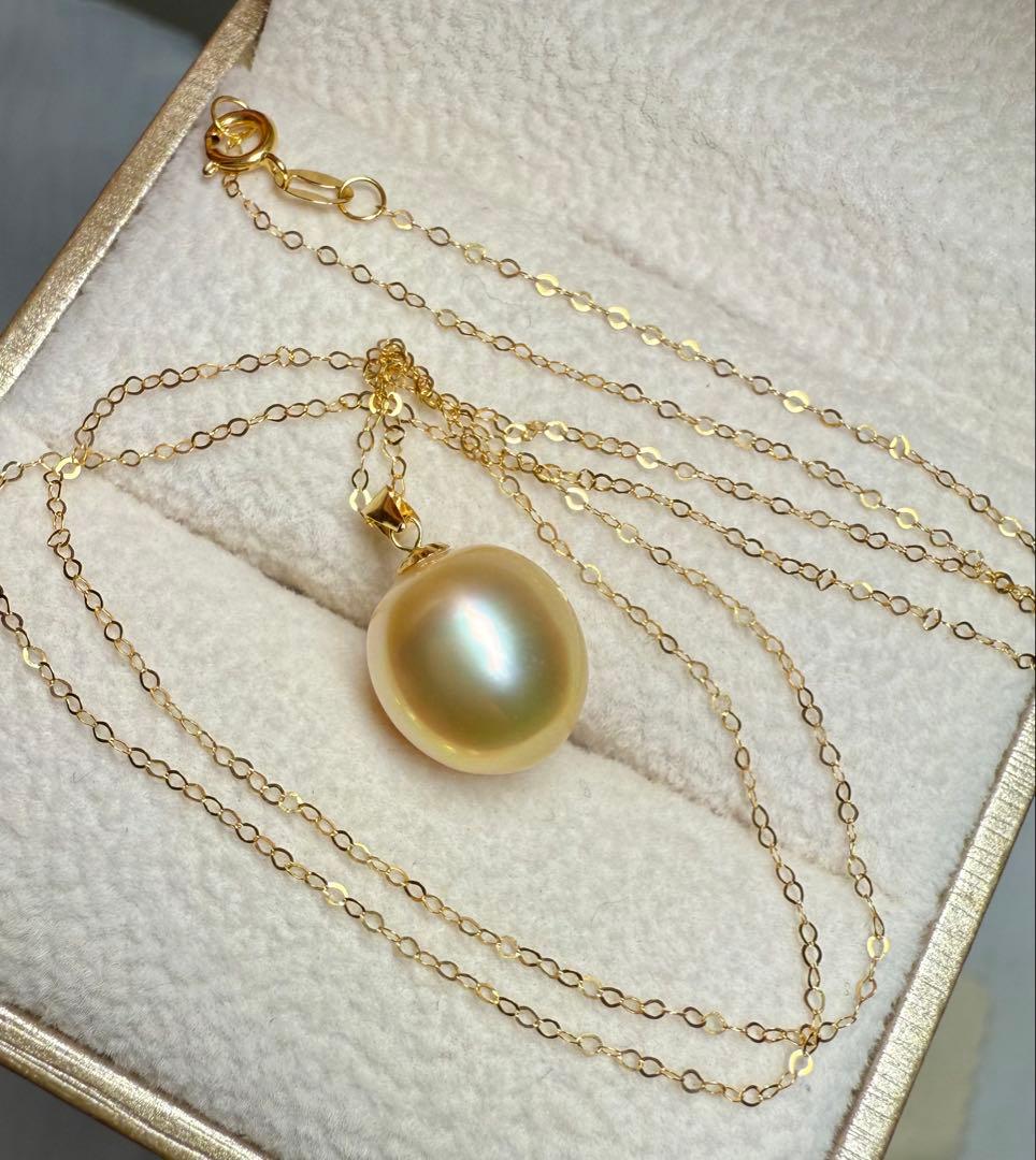 A6267南洋真珠ネックレス k18金 本真珠 海水 真珠 ゴールド パール本物