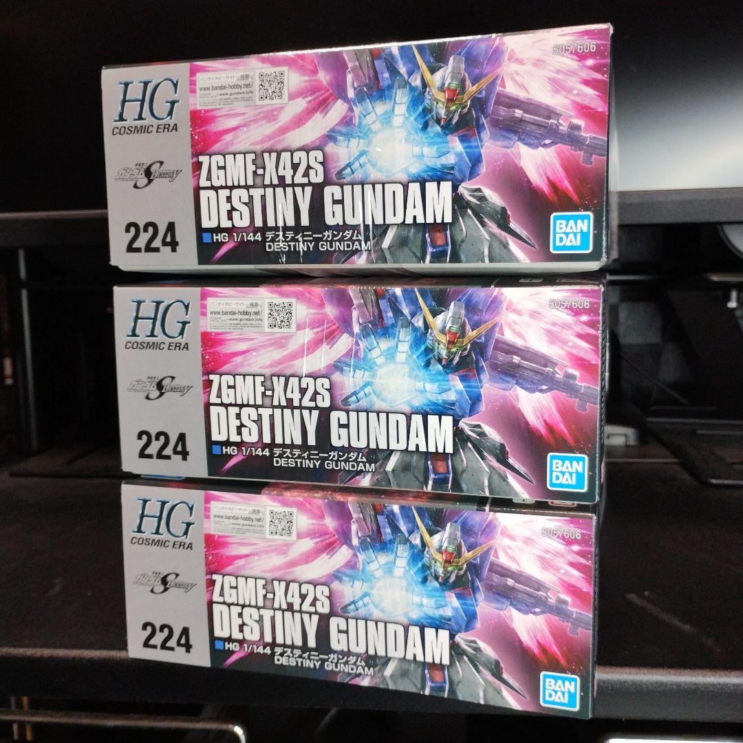 未開封新品 HGCE 1/144 デスティニーガンダム 3個セット