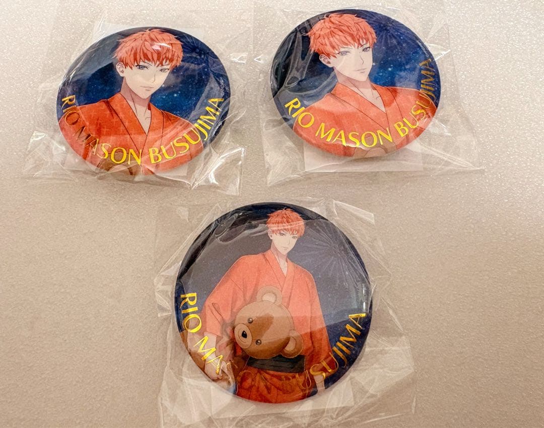 ヒプノシスマイク ヒプマイオンラインくじ 缶バッジ 毒島メイソン理鶯