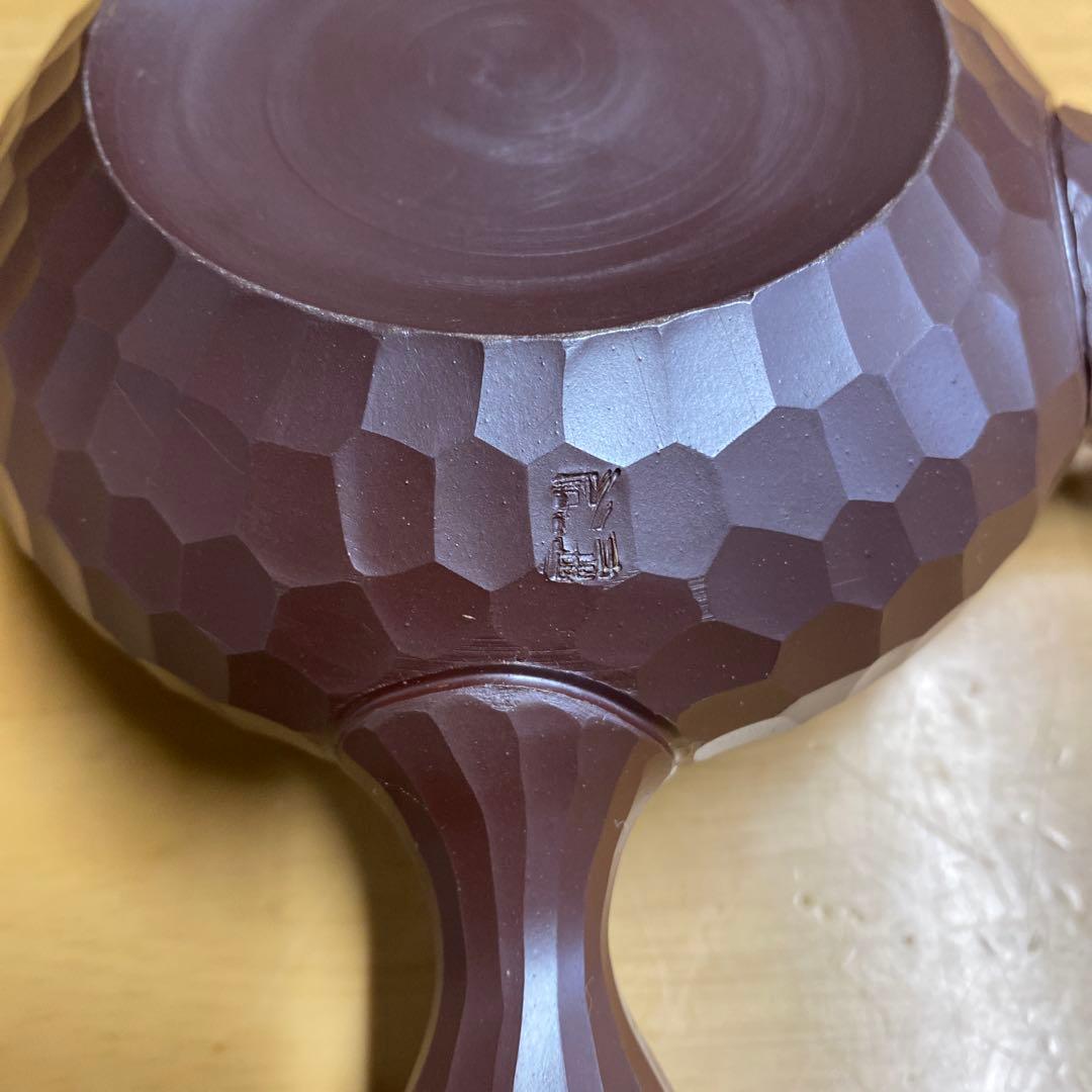 万古焼 手作急須 三代伊呂久作 希少品 ダイヤモンドカット - メルカリ