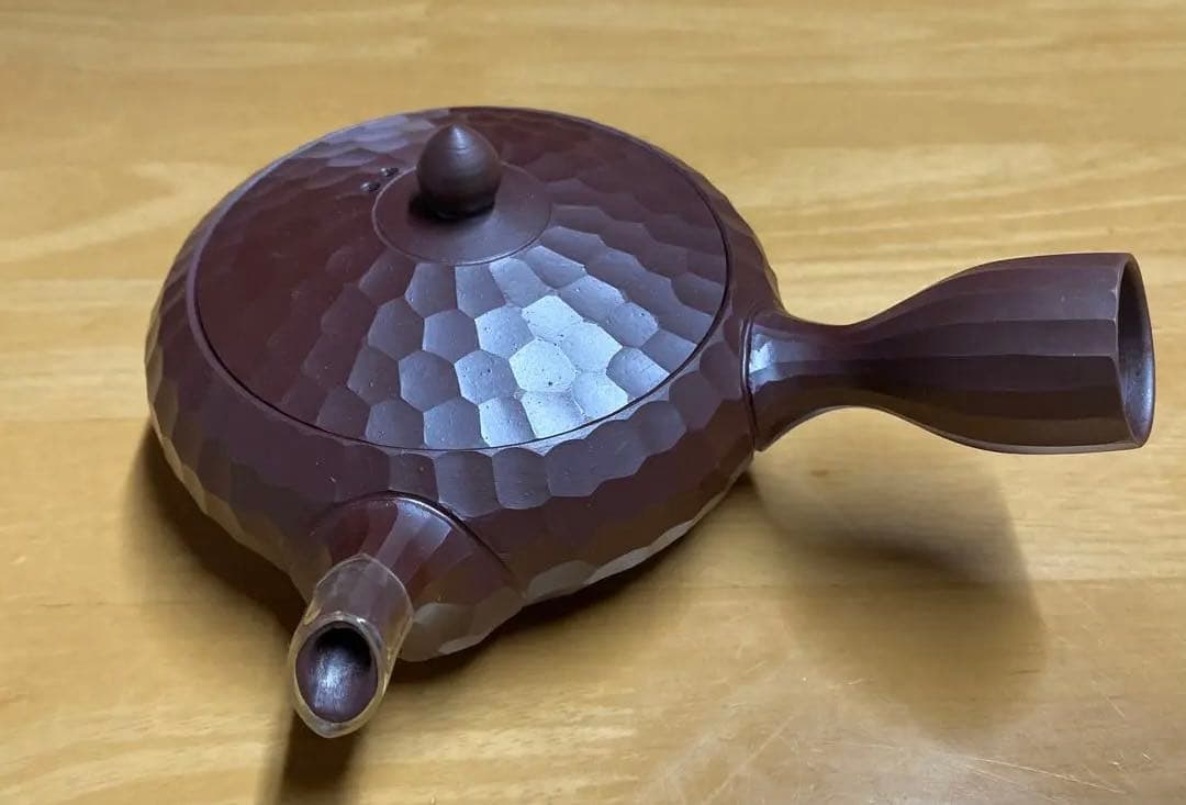 万古焼 手作急須 三代伊呂久作 希少品 ダイヤモンドカット - メルカリ