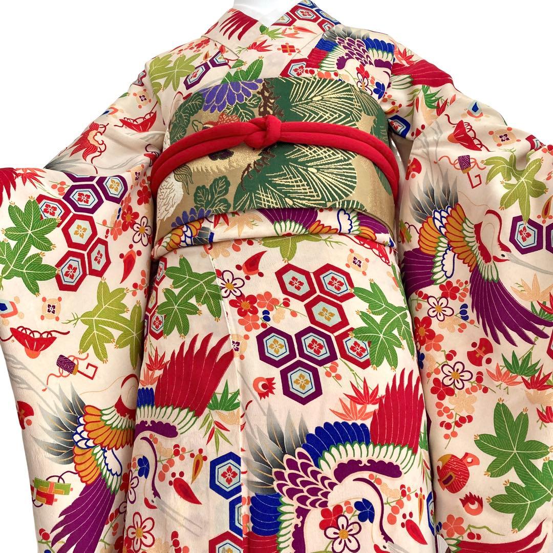 ★みるきーねむ です★アンティーク　ジュニア　女の子　子供着物　NO2