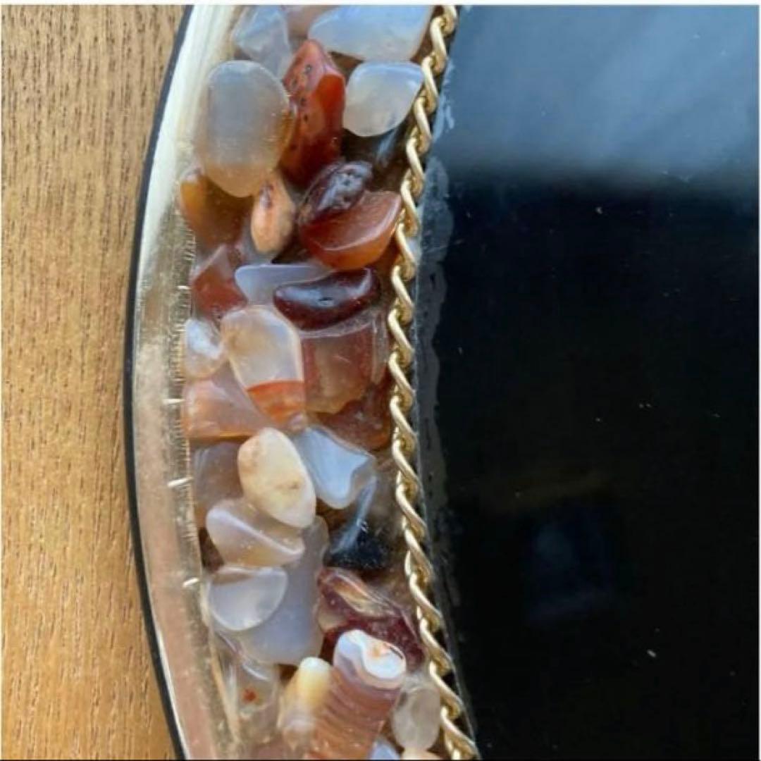 モルフォ蝶】大型ブラジル地図壁掛けアート 29センチ 天然石装飾 稀少