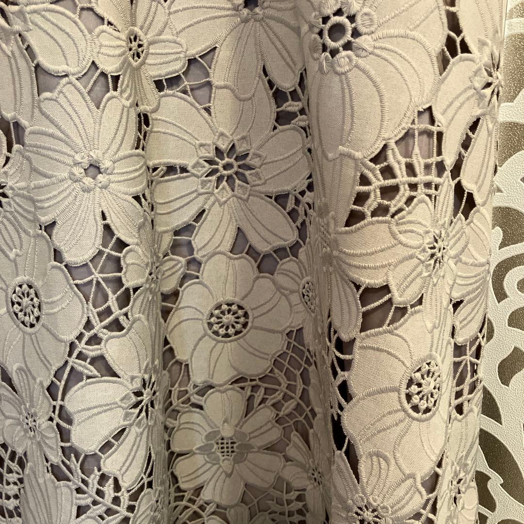 AMACA❣️アマカカットワークスカート 38サイズ❣️ページュ❣️百貨店購入品