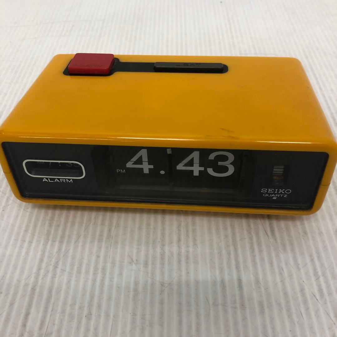 SEIKO パタパタ時計　昭和レトロ セイコー パタパタ時計 スタンド型 赤 レッド 昭和レトロ デジタル