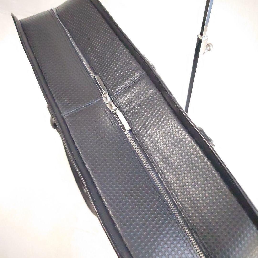 【希少】ダンヒルビ ジネスバッグ マイクロディーエイト レザー dロゴ ブラック