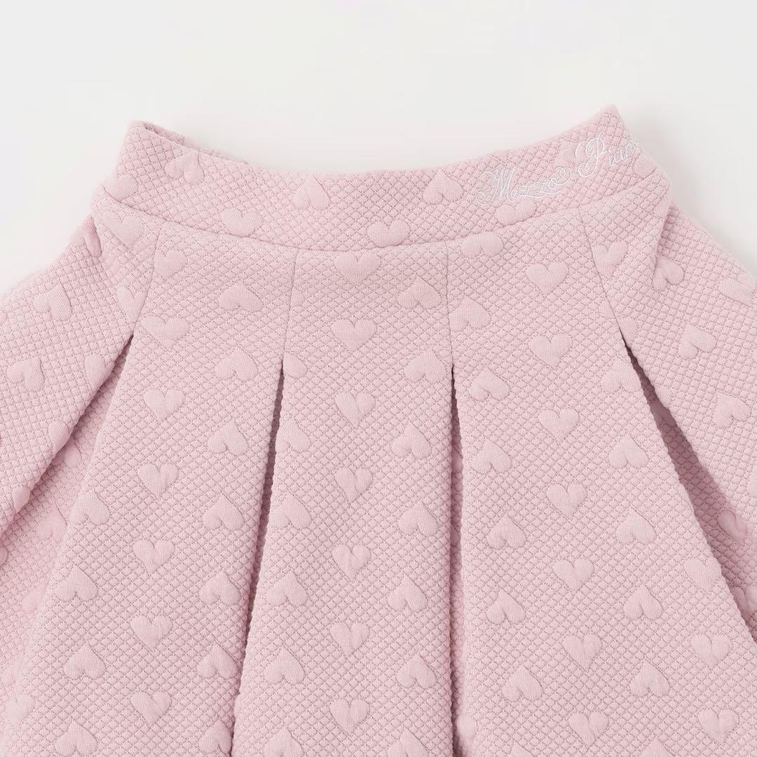 メゾピアノ新品新作タグ付きカットジャガードハーフZIPセーラーセットアップ130