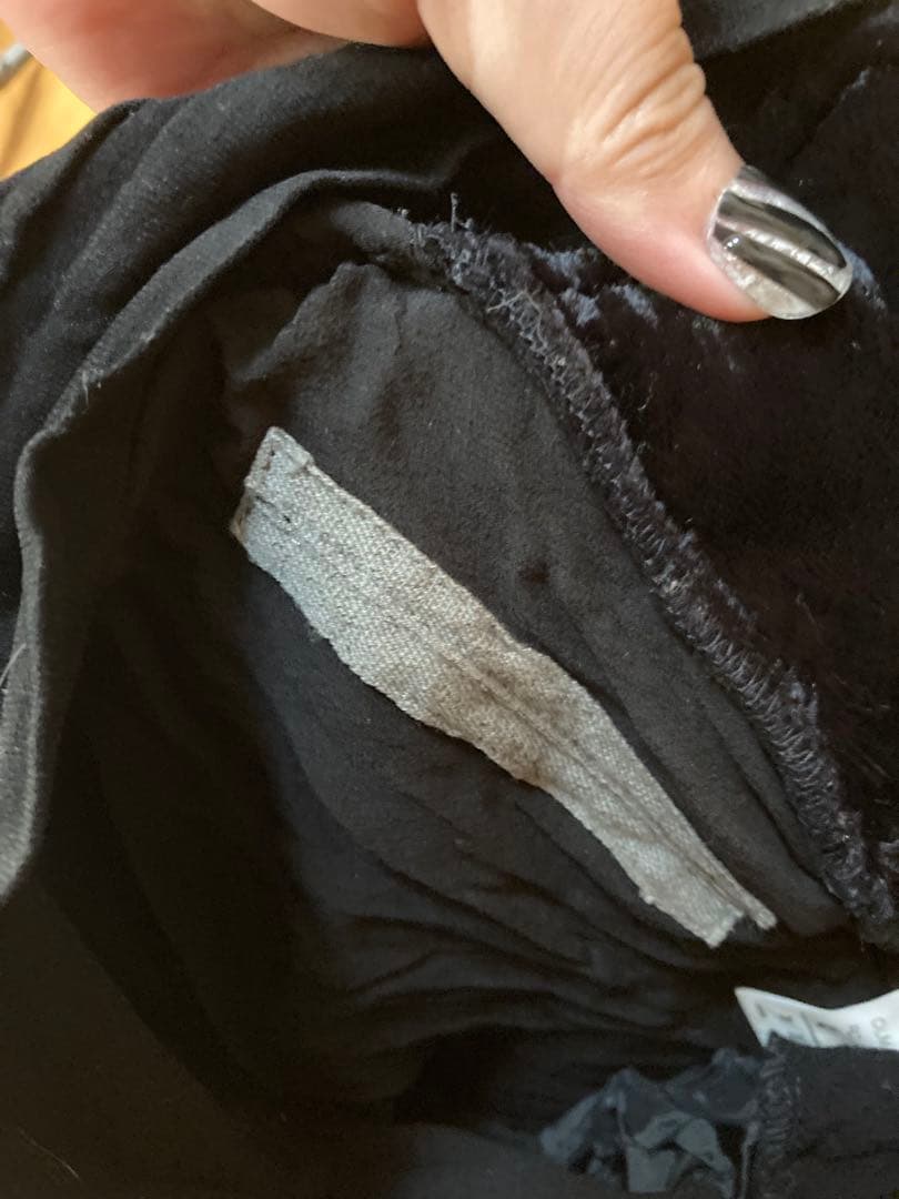 RICK OWENSブラックフレアベロアスカート