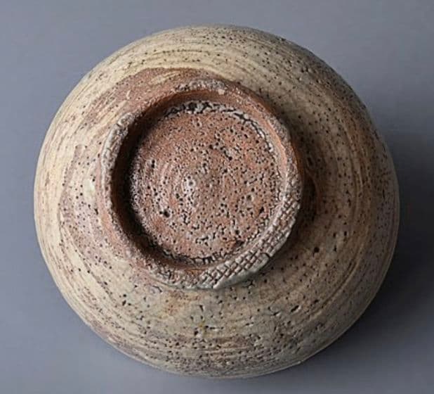 江戸時代中期 伝世品】古萩刷毛目御本茶碗 斗々屋 李朝