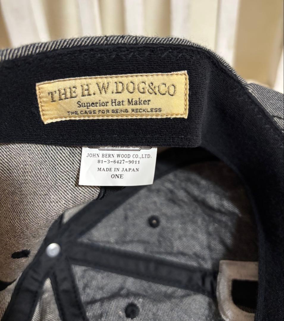 THE H.W.DOG&CO. D SKATE キャップ デニム ブラック 限定