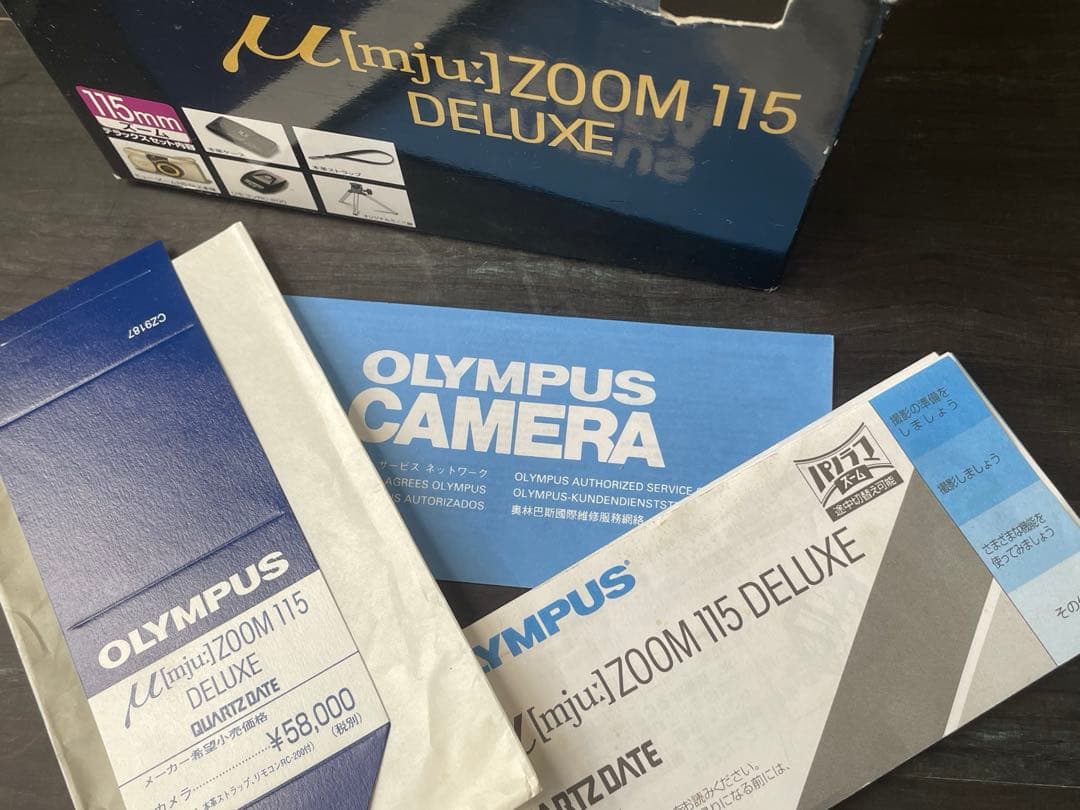 ほぼ未使用 箱&ケース付き OLYMPUS μ ZOOM 115 DELUXE