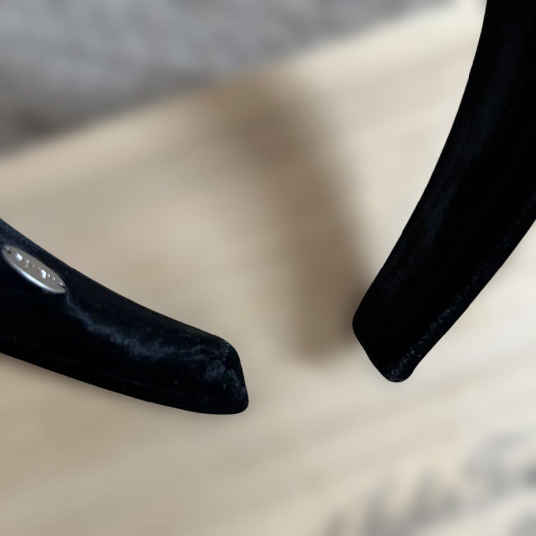 FOXEY ブラック ベロア ヘアバンド　カチューシャ