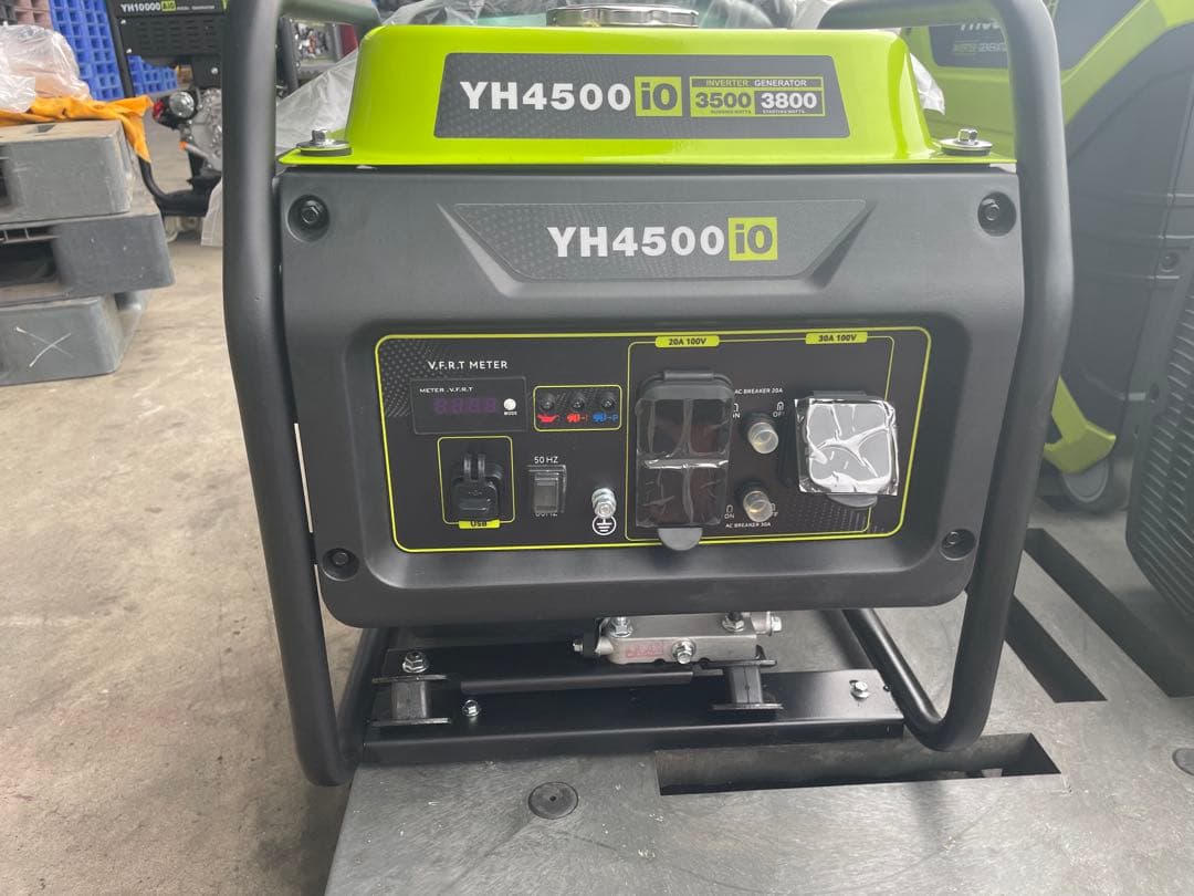 発電機インバーター オープン型 定格出力4.0kVA ガソリン発電機 8L燃料