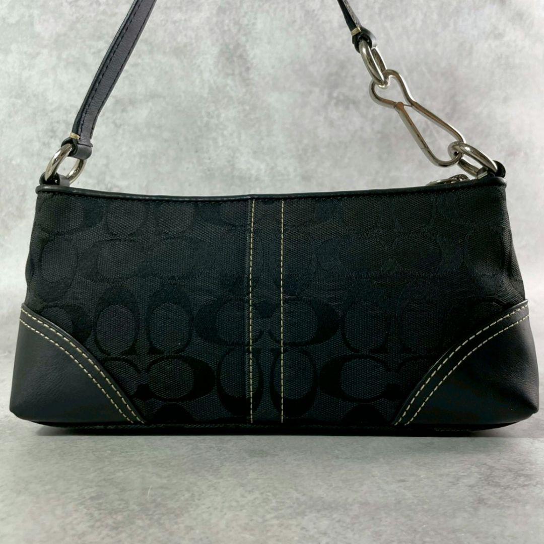 バッグ Coach Signature AccessoryPouch Black Y2K
