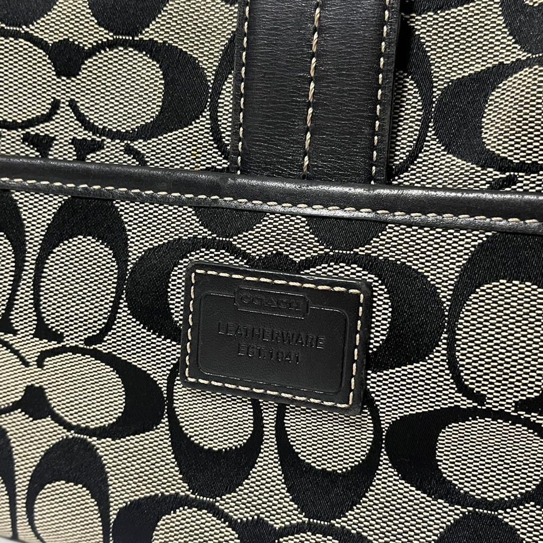✨極美品✨　coach ショルダーバッグ　バッグ　キャンバス　シグネチャー