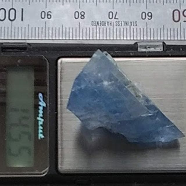 14.55g　ブルーフローライト　鉱物標本　フローライト