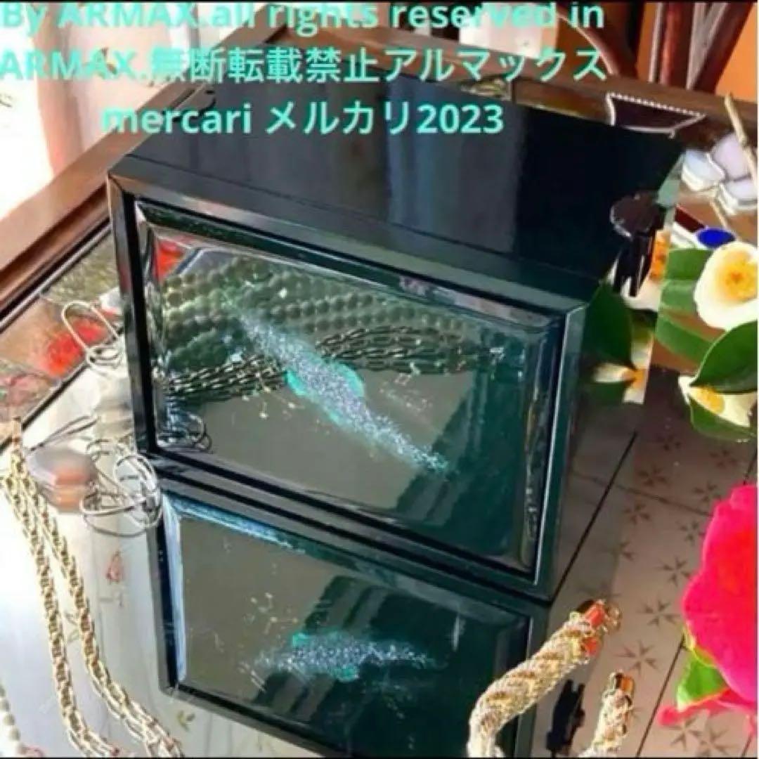 K様へ感謝お嫁入JAPAN輪島螺鈿蒔絵宝石箱「銀河-翠みどり」