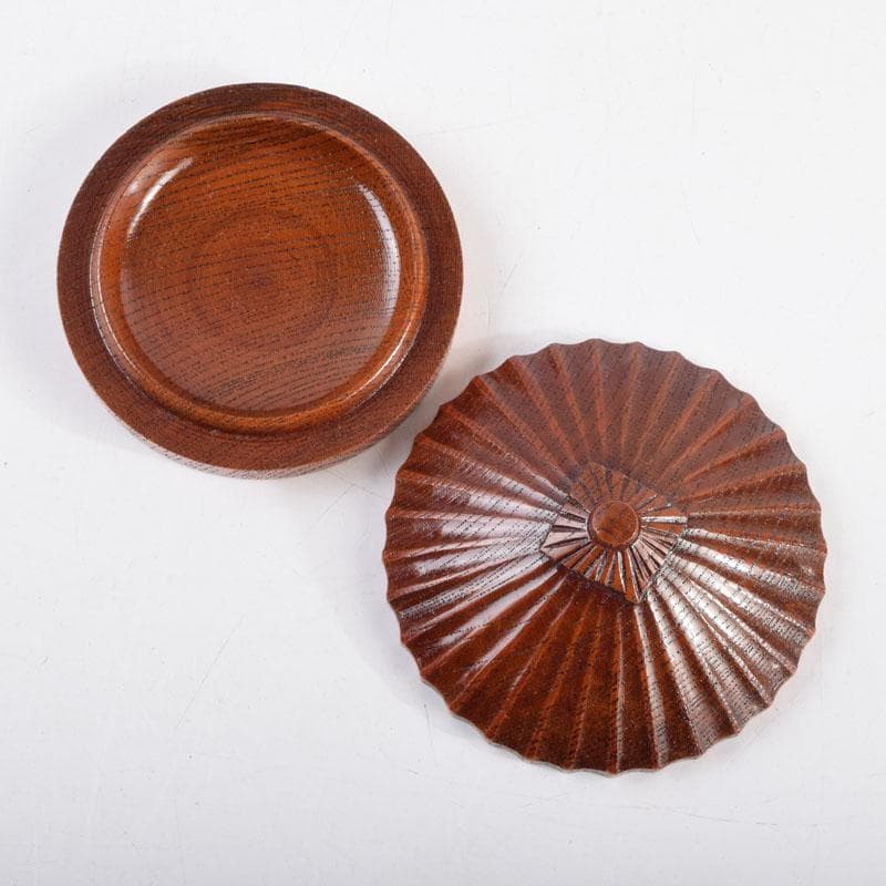 茶道具　山中塗　中村宗悦作　傘香合　共箱　V　8956