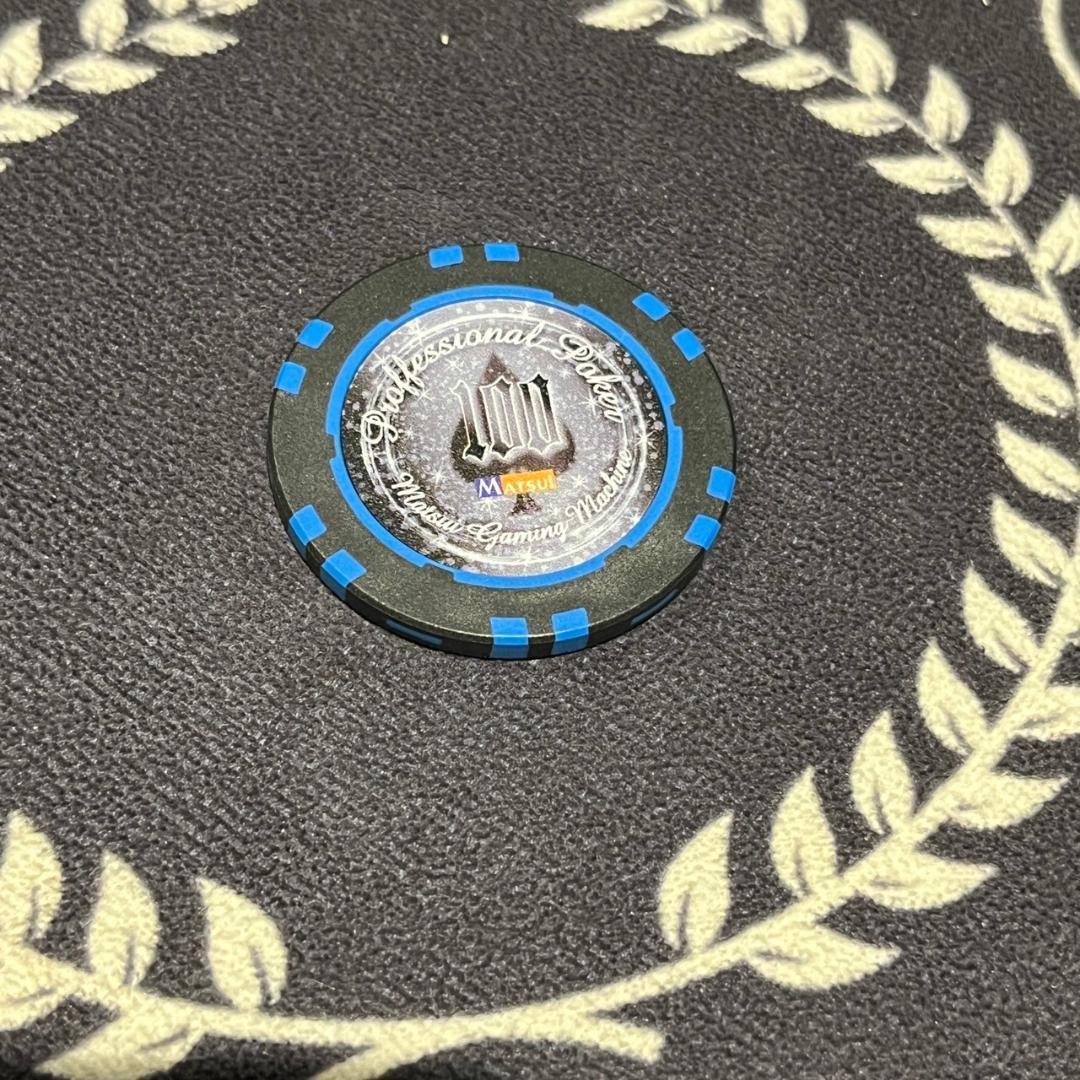 19 MGM社正規品 カジノチップ 100枚 100$ ポーカーチップ H26