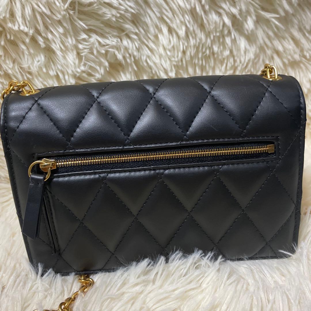 Mulberry スモールダーリー チェーン　レザー　キルティングバッグ　黒