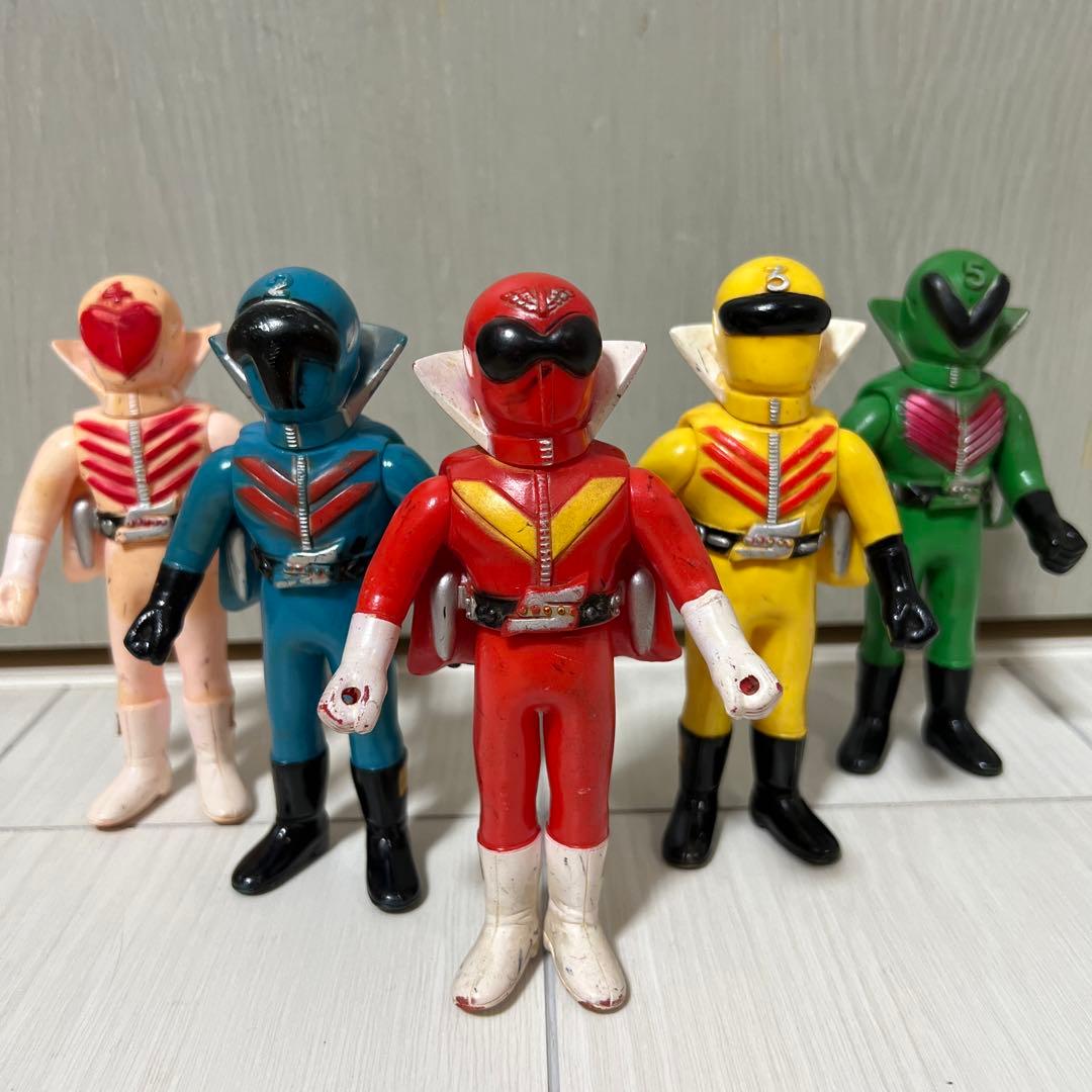 ポピー製 ゴレンジャー ソフビ 3体【当時物】