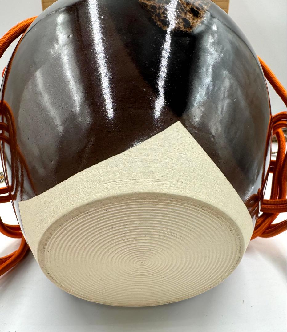 135 天目釉 飾壺 平安草山 未使用品 共箱 - メルカリ