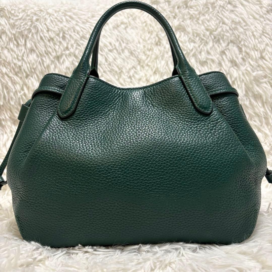 美品★ケイトスペード ダンプリング 2wayバッグ レザー グリーン