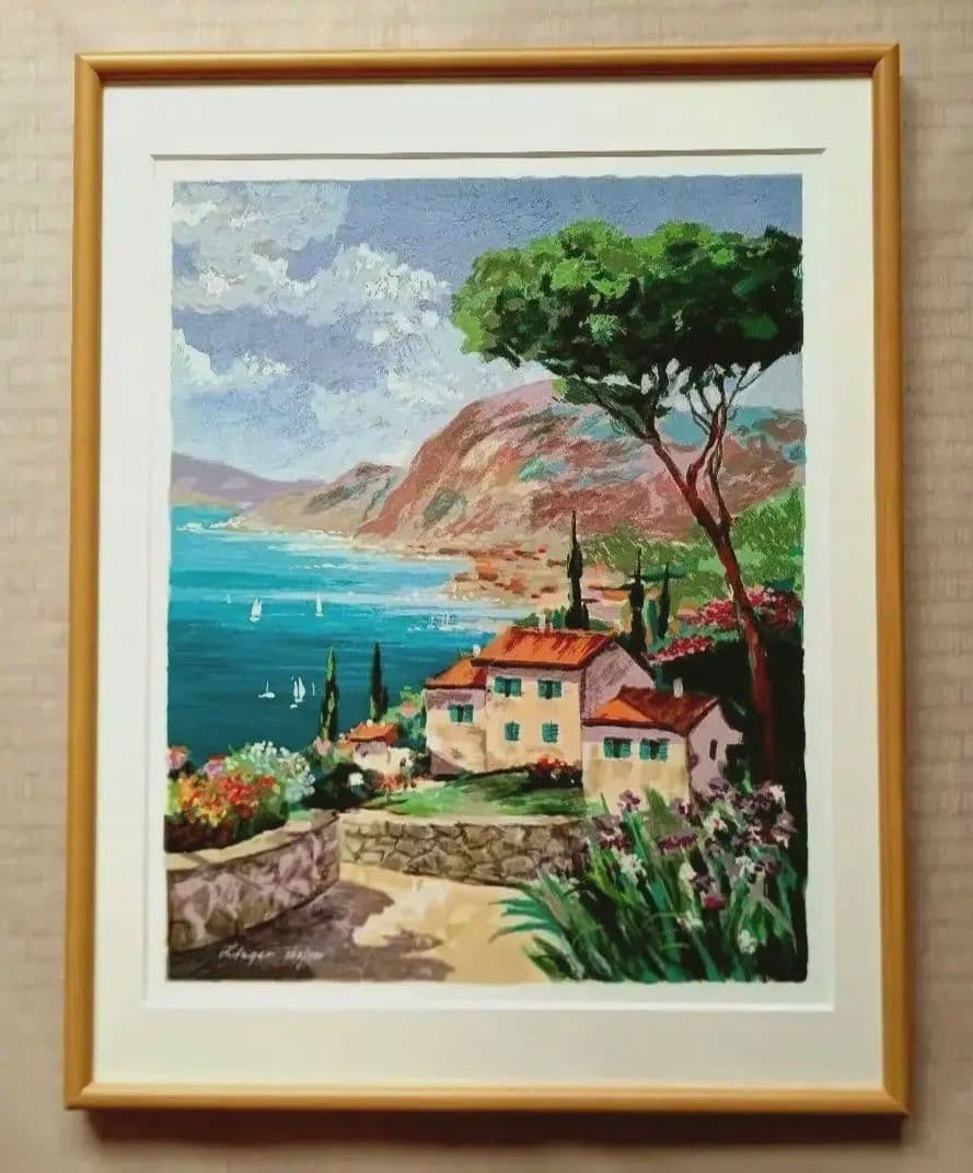 絵画シルクスクリーン版画額装品