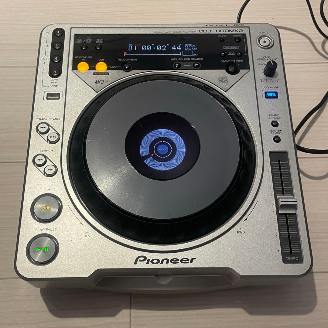 DJ機材 Pioneer CDJ-800MK2 Pioneer CDJ-800MK2 DJ CD Media Player Turntable Deck Silver Japan