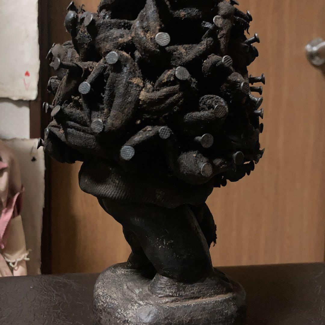 ンキシンコンディアフリカ美術アフリカ仮面アフリカンアート呪物釘人形