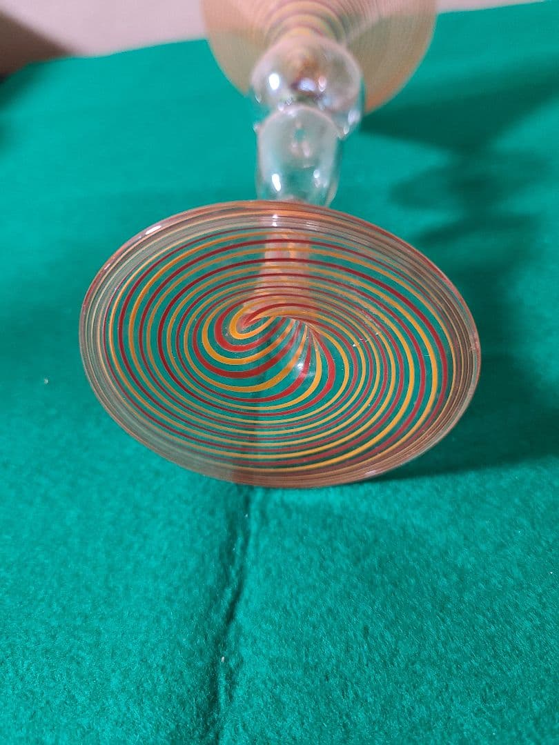 オーストリア アンティークビミニ フィギュア入りグラス