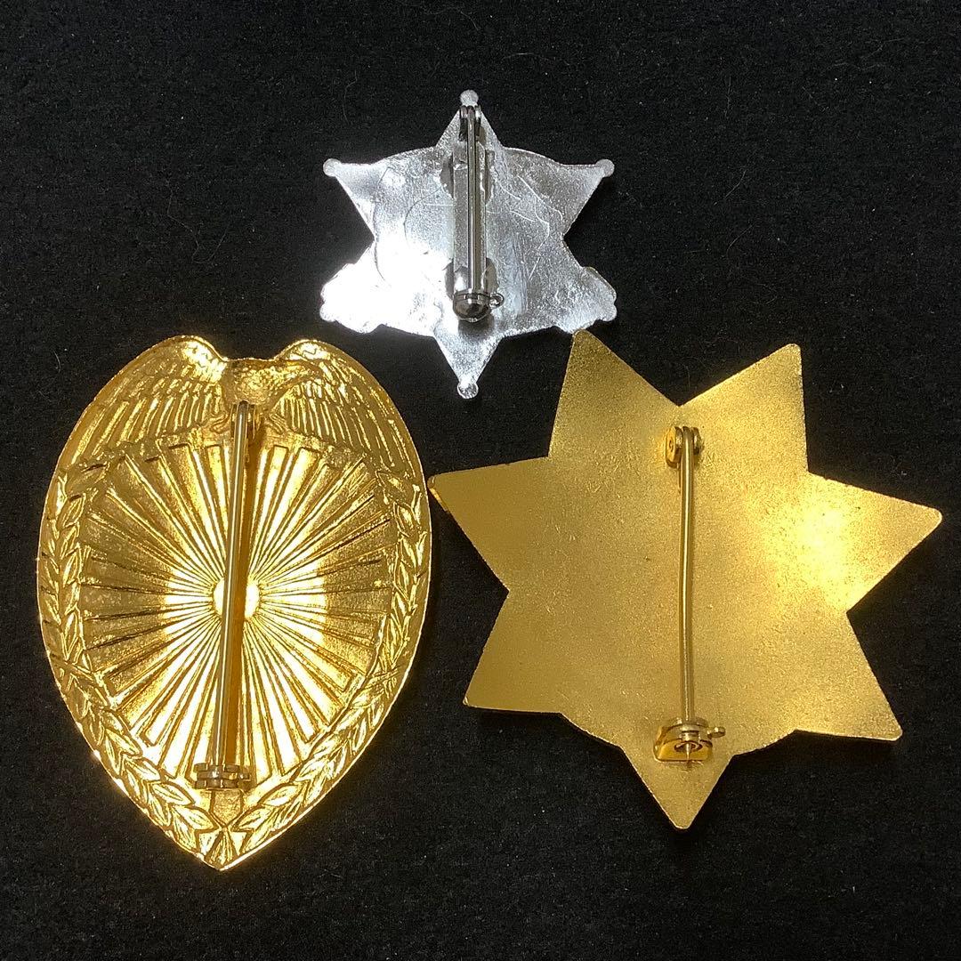 ビンテージコレクション】アメリカ USA 警察官 ポリスバッジ 3点セット