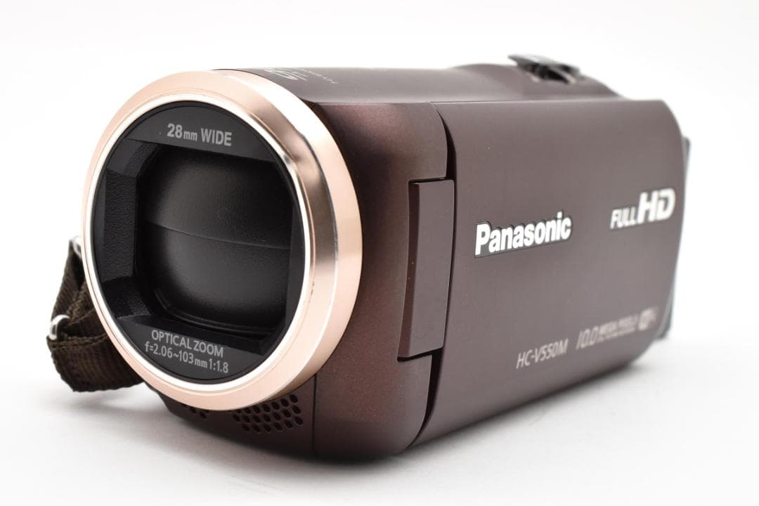 【美品】Panasonic ビデオカメラ HC-V550M　ブラウン　動作確認済