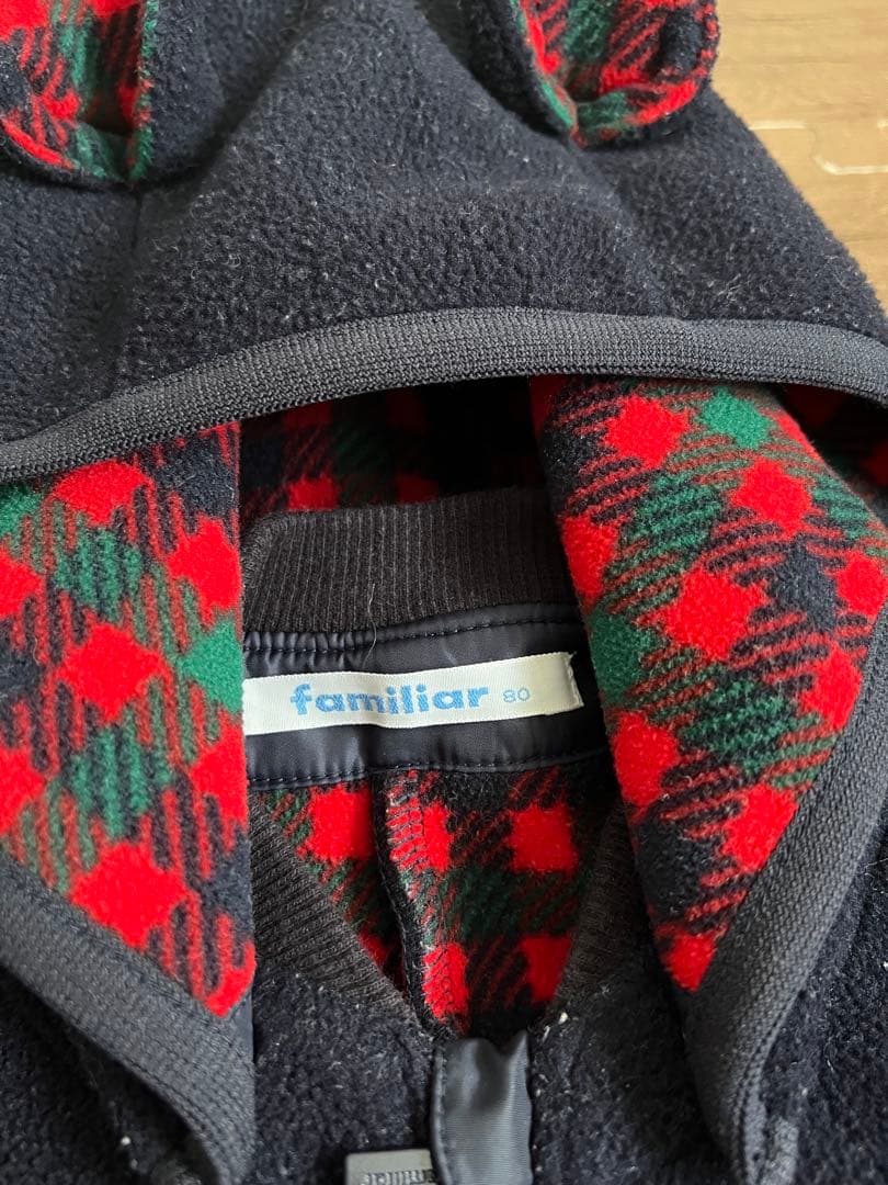 24日まで大幅値下げ 現行品　ファミリア　ジャンプスーツ　80 コート