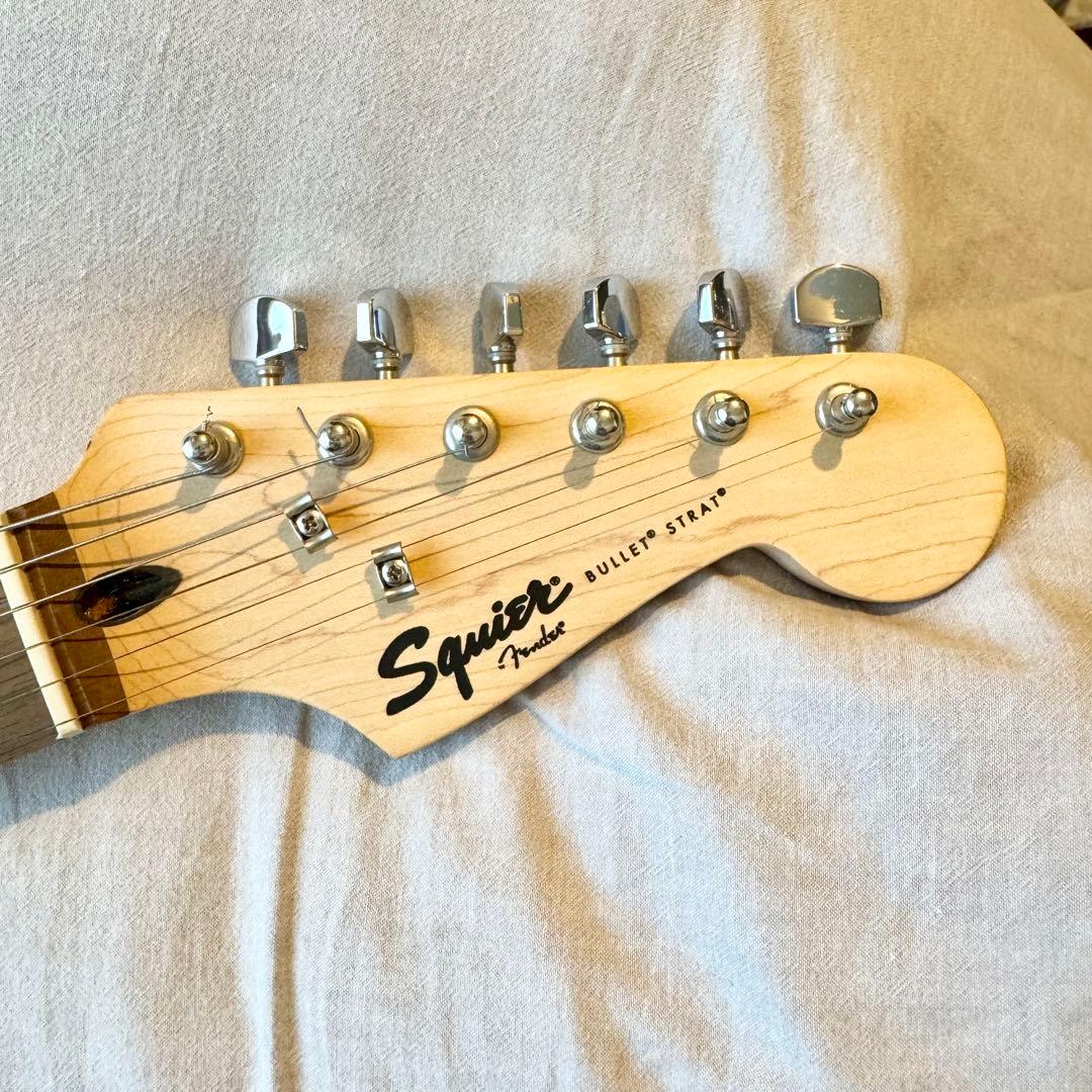 【極美品】Squier ストラトキャスター Bullet ブラック ソフトケース