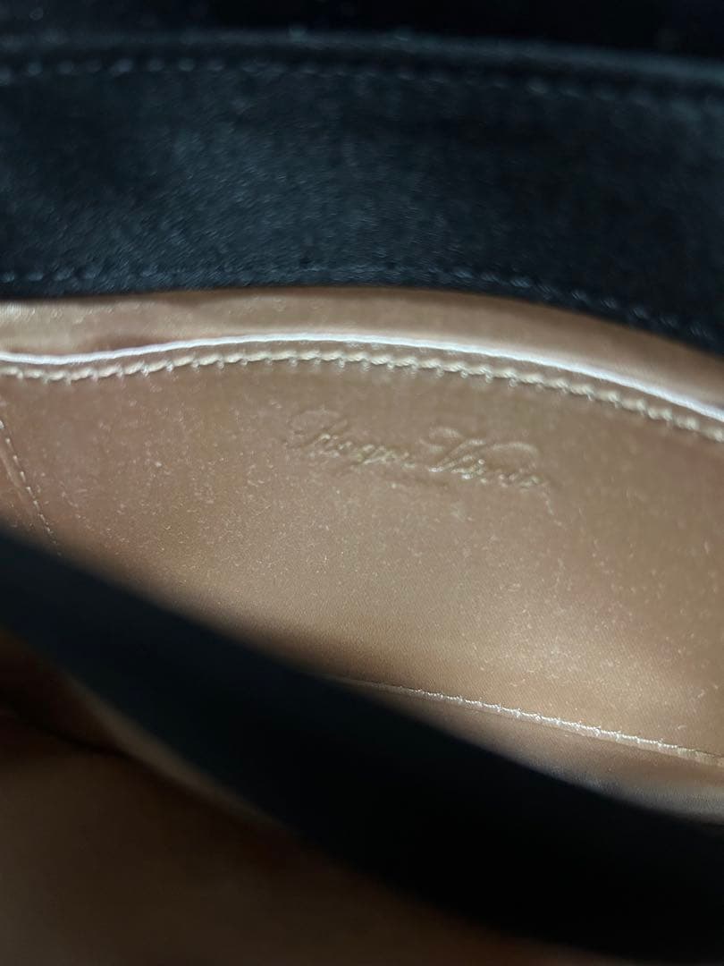 Roger Vivier サテン スクエアバックルビジューショルダーバッグ