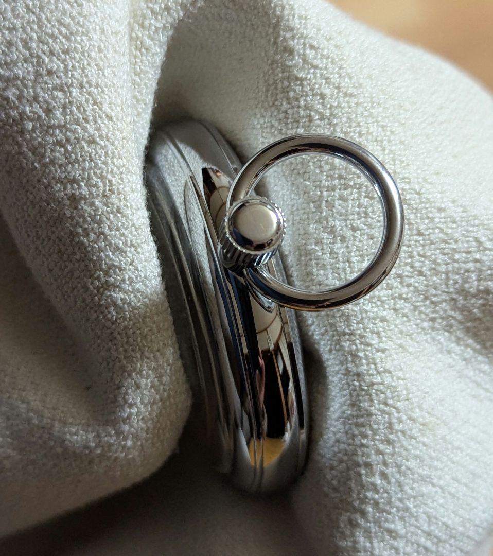 鉄道時計　SEIKO 懐中時計　 電池新品稼働良好　下げ紐付