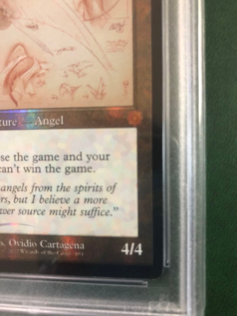 PSA鑑定9 MTG 白金の天使 兄弟戦争 ダブルレインボウ foil