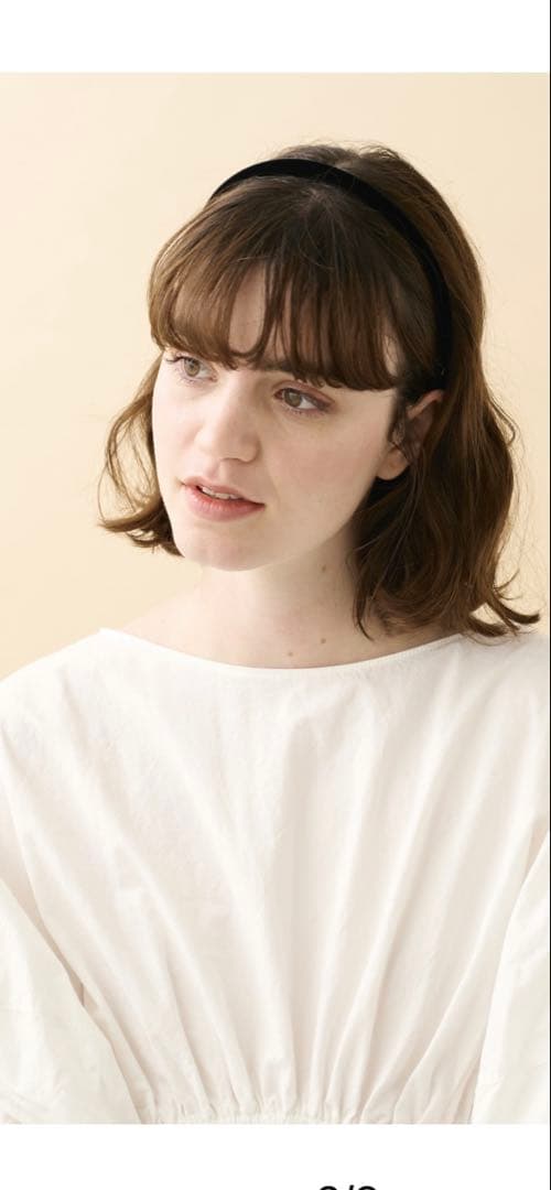 ALEXANDRE DE PARIS ベロアカチューシャ黒