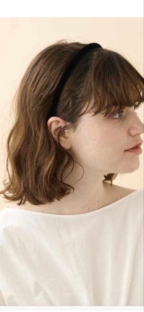 ALEXANDRE DE PARIS ベロアカチューシャ黒