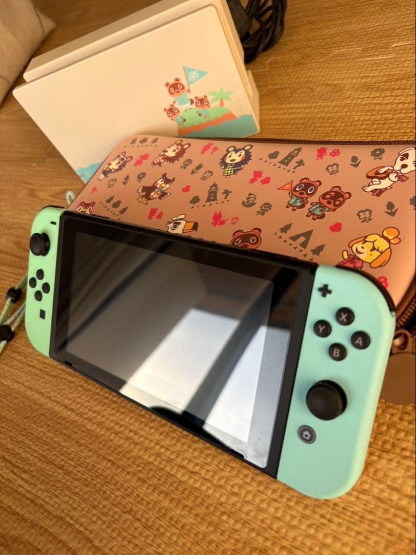 Nintendo Switch 本体 水色 どうぶつの森デザイン