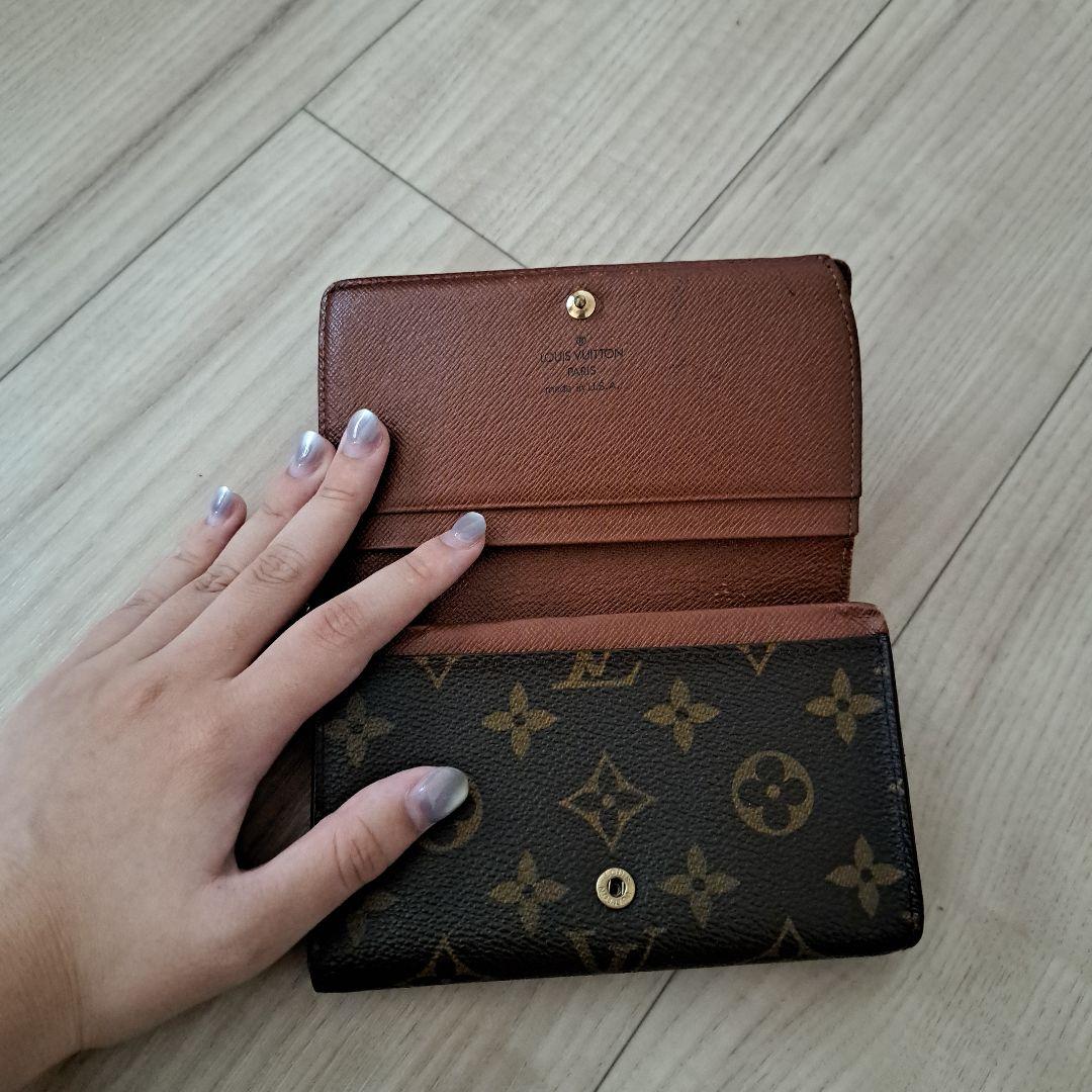 良品 値下げ交渉OK】ルイ・ヴィトン 二つ折り財布 ブラック ポルトモネ