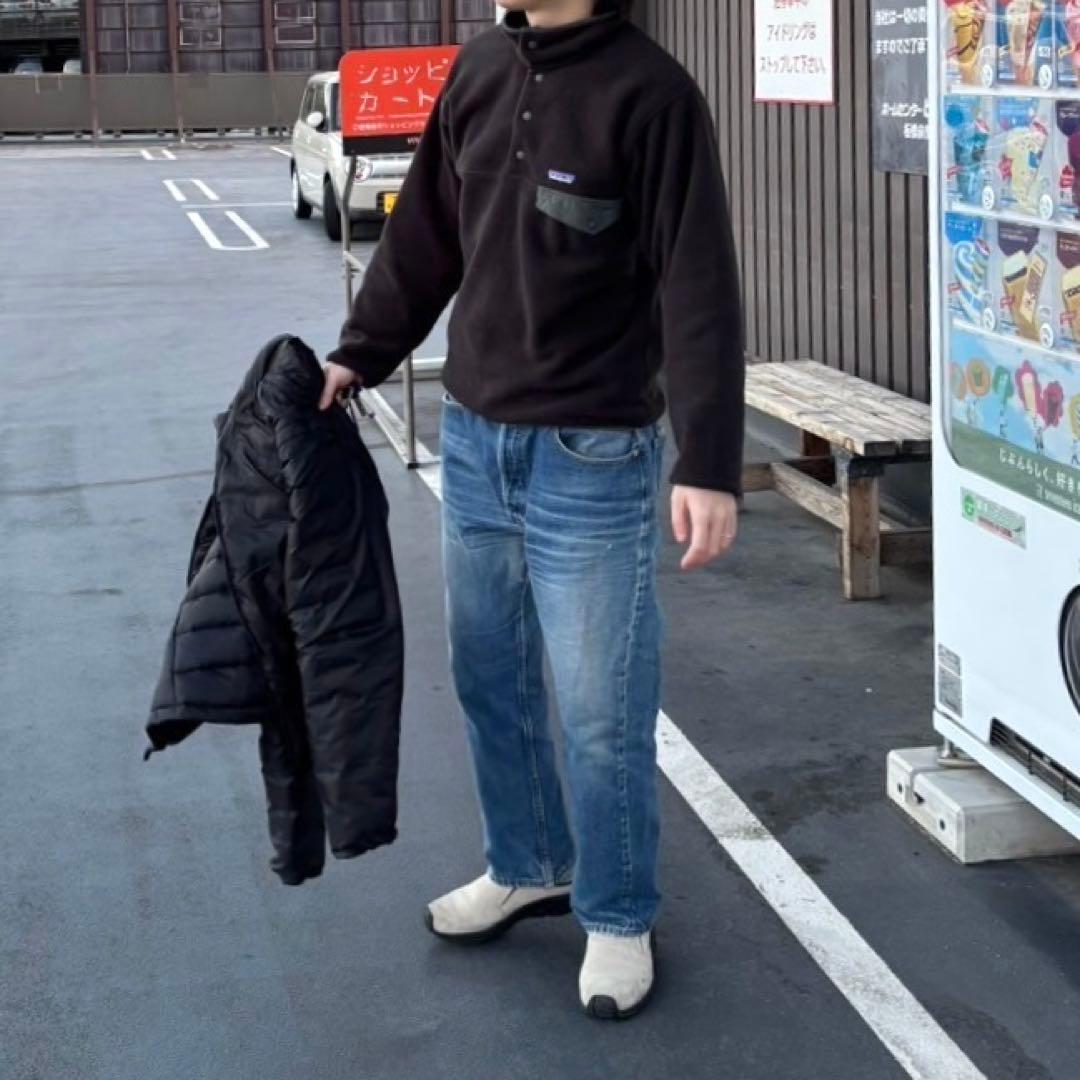 XL極美品 野村周平 黒 Patagonia シンチラ パタゴニア スナップT 野村