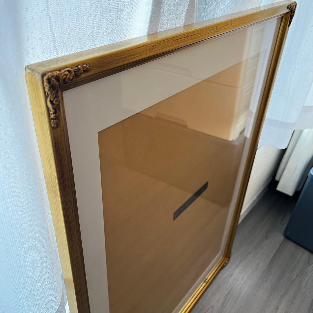 一点もの！ヴィンテージ】ゴールドの大きなフレーム（額縁