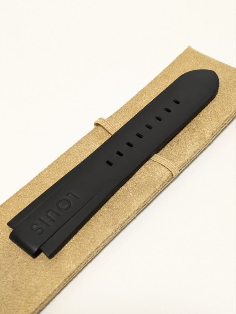 ルイヴィトン 腕時計 ラバーベルト ブラック ブルー R15509 替えベルト