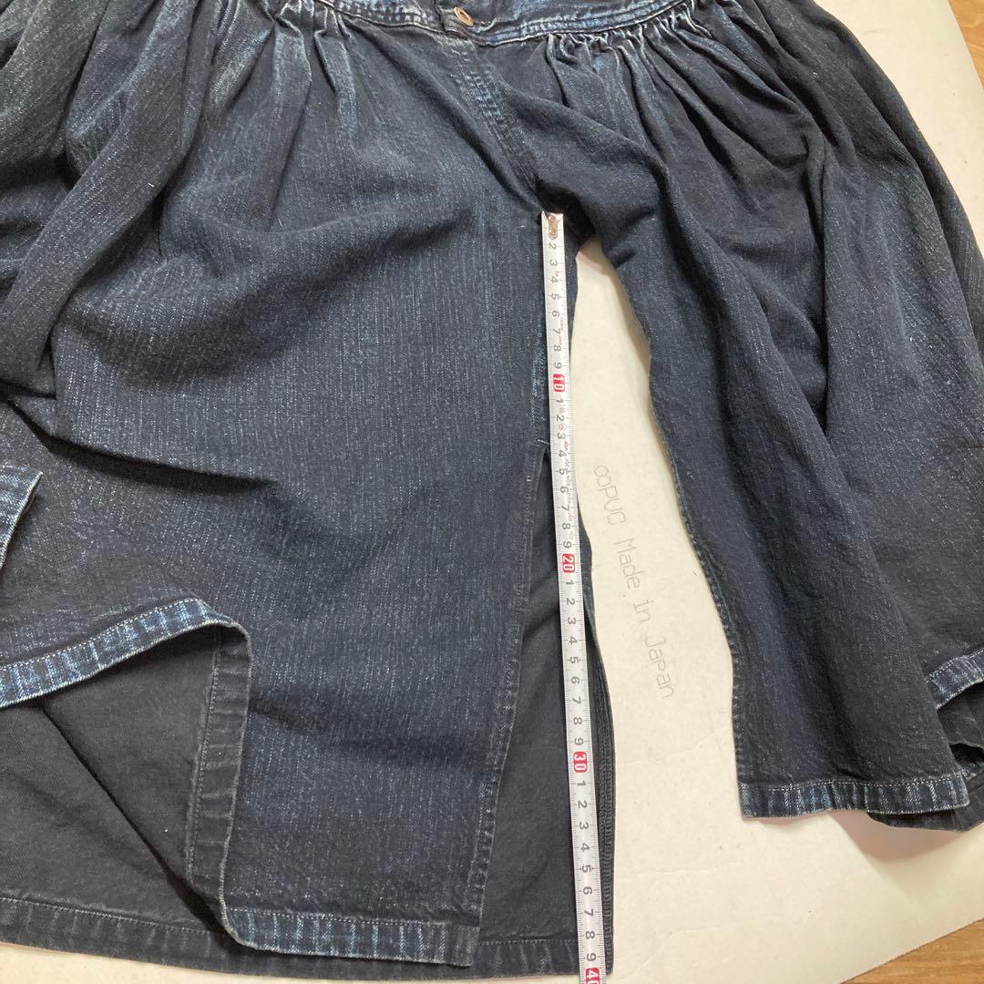 日*4様 KAPITAL ダークブルー ガウチョパンツ 袴パンツ サイズ0